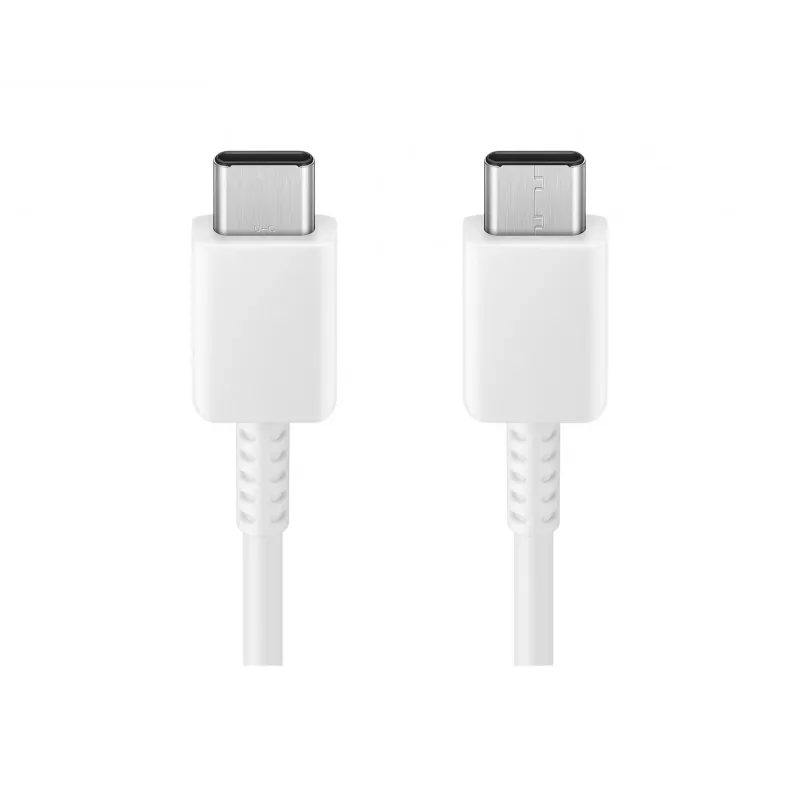 Καλώδιο Samsung USB-C σε USB-C 3A 1,8 m — βύσμα USB-C σε USB-C, λευκό