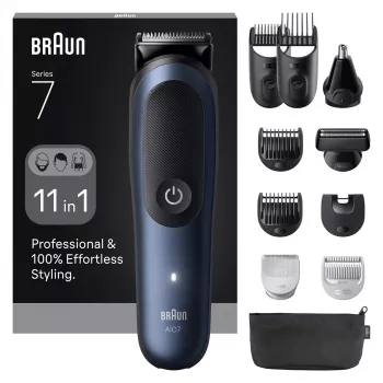Κουρευτική μηχανή Braun AIO7540 μαύρο μπλε ιόντων λιθίου 120 min