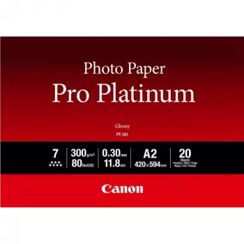 Canon PT-101 Pro Platinum Φωτογραφικό Χαρτί A2 - 20 φύλλα