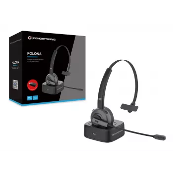 Conceptronic POLONA Ασύρματο Bluetooth Headset με βάση φόρτισης