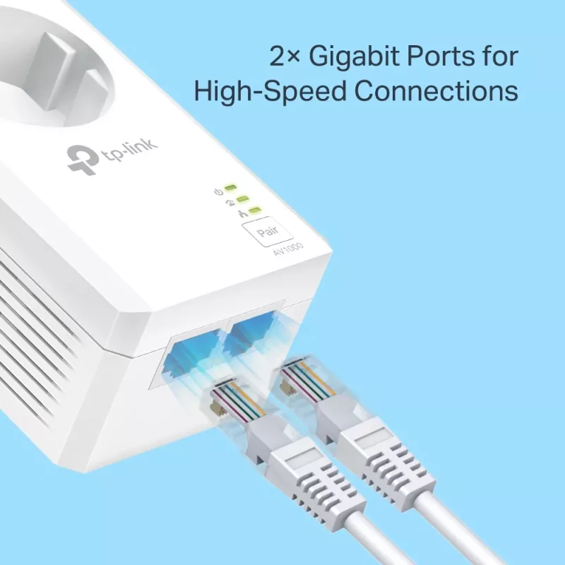 TP-Link TL-PA7027P KIT PowerLine Προσαρμογέας Δικτύου 1000 Mbit/s Ethernet LAN λευκό 2 τεμ.
