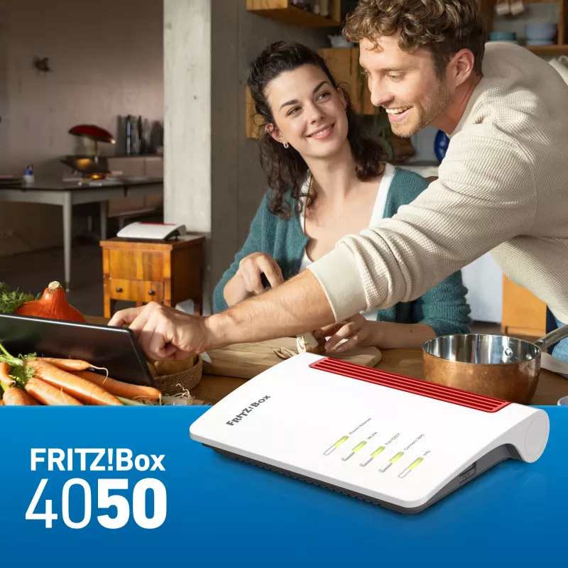 Router 4050 WLAN Gigabit Ethernet Dualband (2,4 GHz / 5 GHz) μαύρο, λευκό