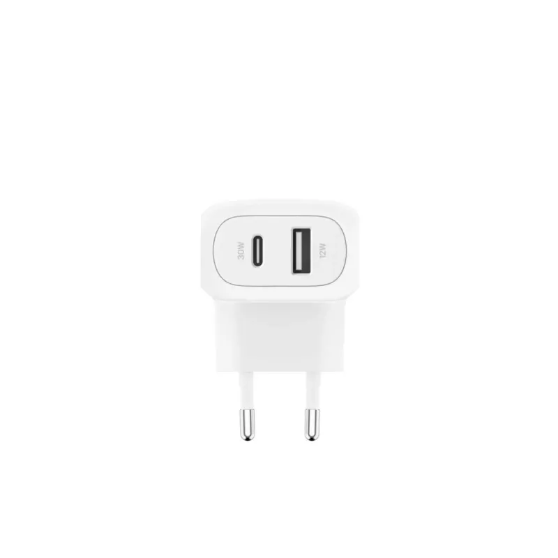 BELKIN Boostcharge 42W-30W USB-C+12W Διπλός Φορτιστής Τοίχου Λευκό