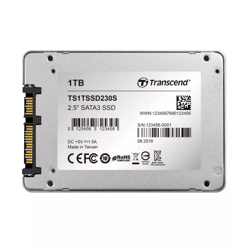 TRANSCEND SSD 230s 1TB 2.5in SATA III 6Gb/s TLC θήκη αλουμινίου