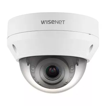 Hanwha Vision QNV-7082R WiseNet Q θολωτή IP κάμερα IR εξωτερικού χώρου ανθεκτική στον βανδαλισμό, 4 MP, 3,2 mm, PoE, IP66, IK10, λευκή