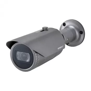 Hanwha Vision QNO-7082R WiseNet Q κάμερα IP τύπου bullet εξωτερικού χώρου, 4 MP, 3,2–10 mm, οπτικό ζουμ 3,1x, ημέρας/νύχτας, γκρι