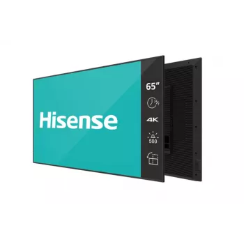 Hisense 65DM66D Οθόνη σήμανσης 165,1 cm (65 ίντσες) LED Wi-Fi 500 cd/m² 4K Ultra HD Μαύρο Ενσωματωμένος επεξεργαστής Android 11 24/7