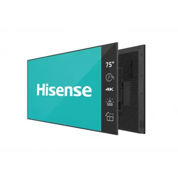 Hisense 75DM66D Οθόνη σήμανσης 190,5 cm (75 ίντσες) LED Wi-Fi 500 cd/m² 4K Ultra HD Μαύρο Ενσωματωμένος επεξεργαστής Android 11 24/7