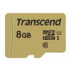 TRANSCEND Κάρτα Micro-SDHC 500s 8 GB UHS-I U1 MLC με αντάπτορα