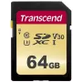 Μνήμη flash Transcend 64GB SDXC UHS-I 500S