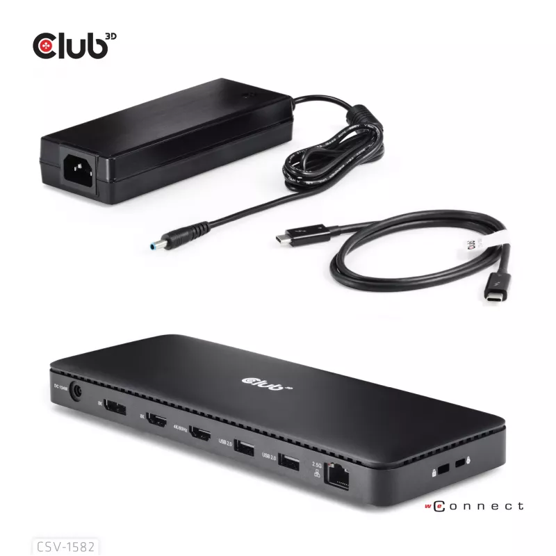 CLUB3D Thunderbolt™ 4 Certified 12-in-1 Σταθμός σύνδεσης