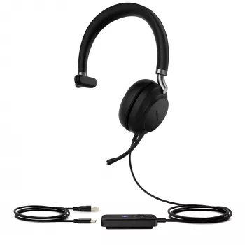 Yealink UH38 Mono Teams -W/O BAT USB-C-USB Ενσύρματο Ακουστικό