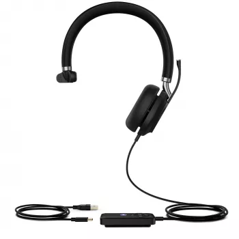 Yealink UH38 Mono Teams -W/O BAT USB-C-USB Ενσύρματο Ακουστικό