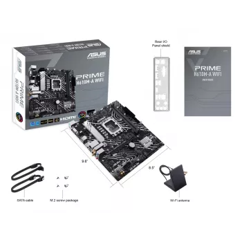 Μητρική κάρτα ASUS PRIME H610M-A WIFI, Intel H610, LGA 1700, micro ATX, DDR5, 2x DIMM, Wi-Fi 5, Bluetooth, Gigabit LAN, ήχος HD 7.1