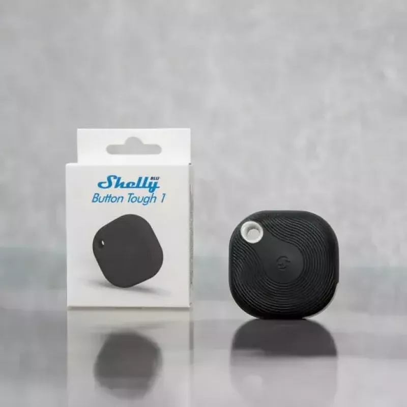 Έξυπνος διακόπτης Shelly BLU Button Tough 1 Μαύρο Πλαστικό 3V CR2032