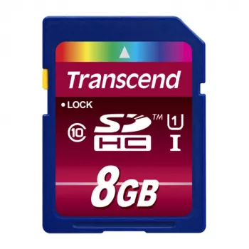 Μνήμη Flash Transcend 8 GB SDHC Class 10 UHS-I 600x TS8GSDHC10U1