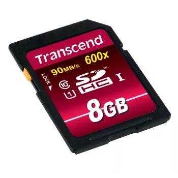 Μνήμη Flash Transcend 8 GB SDHC Class 10 UHS-I 600x TS8GSDHC10U1