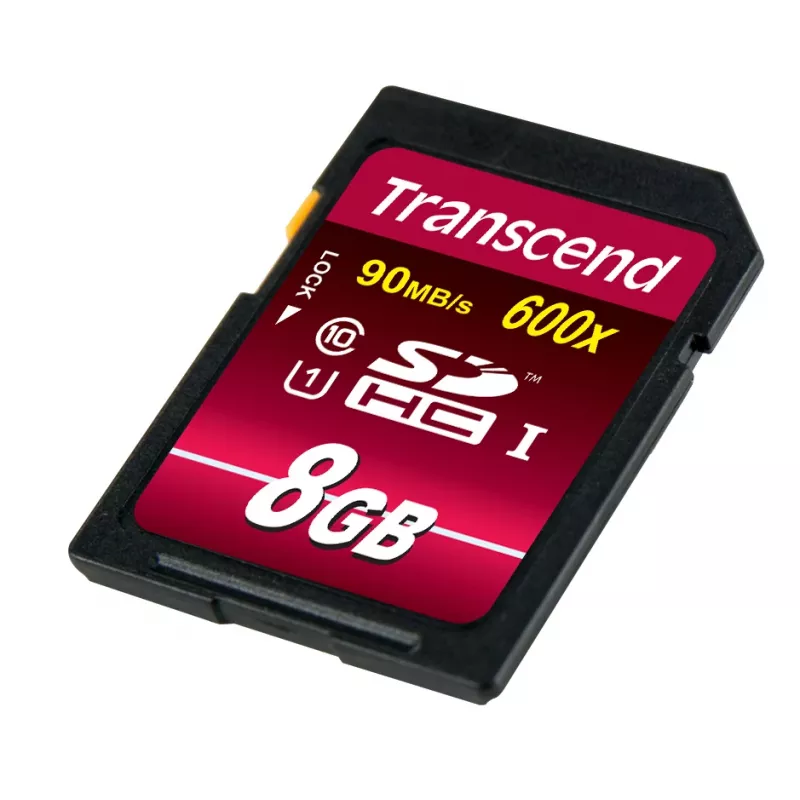 Μνήμη Flash Transcend 8 GB SDHC Class 10 UHS-I 600x TS8GSDHC10U1