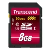 Μνήμη Flash Transcend 8 GB SDHC Class 10 UHS-I 600x TS8GSDHC10U1