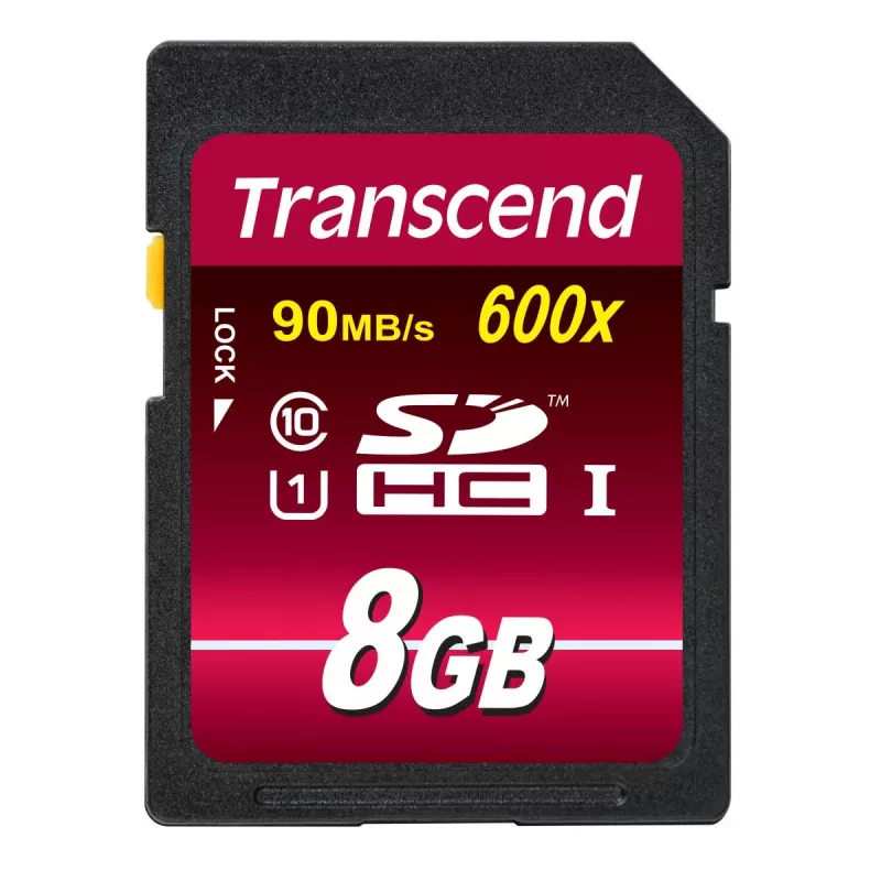 Μνήμη Flash Transcend 8 GB SDHC Class 10 UHS-I 600x TS8GSDHC10U1