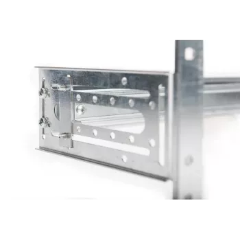 DIGITUS Βάση ράγας DIN, 4U, 178 x 483 x 223 mm, γαλβανισμένη, με ράγα DIN, μεταβλητό βάθος και ύψος