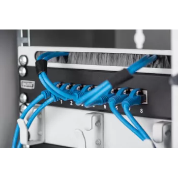 DIGITUS Επιτοίχιο κουτί 254 mm (10 ίντσες) 6U γκρι (RAL 7035) πόρτα γυαλιού