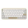 ASUS Marshmallow KW100 Πληκτρολόγιο Ασύρματο Bluetooth QWERTZ Μπεζ Γκρι Λευκό