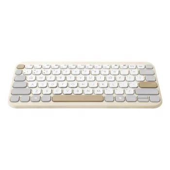ASUS Marshmallow KW100 Πληκτρολόγιο Ασύρματο Bluetooth QWERTZ Μπεζ Γκρι Λευκό