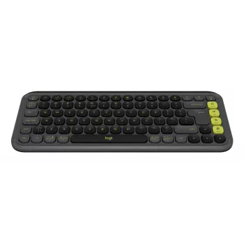 Logitech POP Icon Keys Πληκτρολόγιο Universal Bluetooth QWERTY US International Graphite Πράσινο