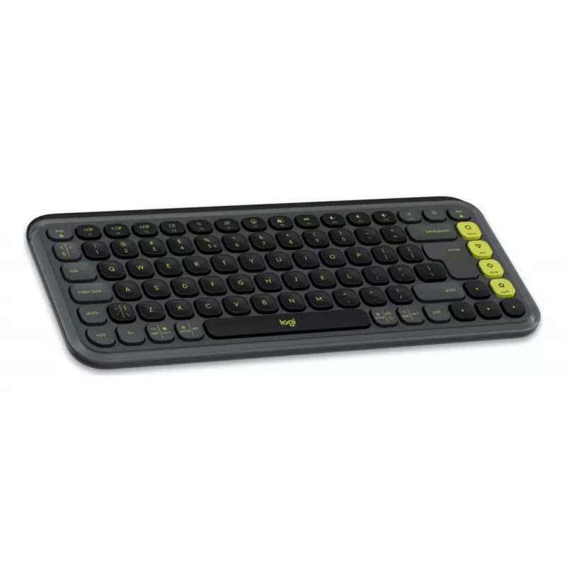 Logitech POP Icon Keys Πληκτρολόγιο Universal Bluetooth QWERTY US International Graphite Πράσινο