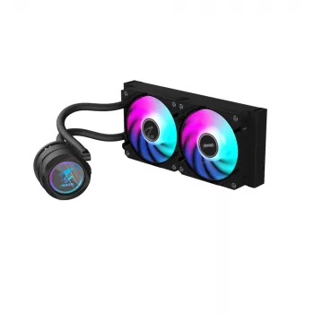 GIGABYTE AORUS WATERFORCE II 240 AIO Υδρόψυκτη CPU – 2x120mm ARGB ανεμιστήρες, μηχανισμός συρόμενου κλειδώματος, DAISY-CHAIN, συμβατό με Intel LGA 1851 και AMD AM5