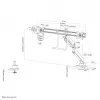 Neomounts NM-D775DXBLACK Βραχίονας οθόνης 10-32 inch - γκάζι - Topfix - 180°-Stopp