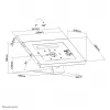Neomounts DS15-630WH1 Βάση tablet για γραφείο και τοίχο 9,7-11 inch - κλειδωνόμενη