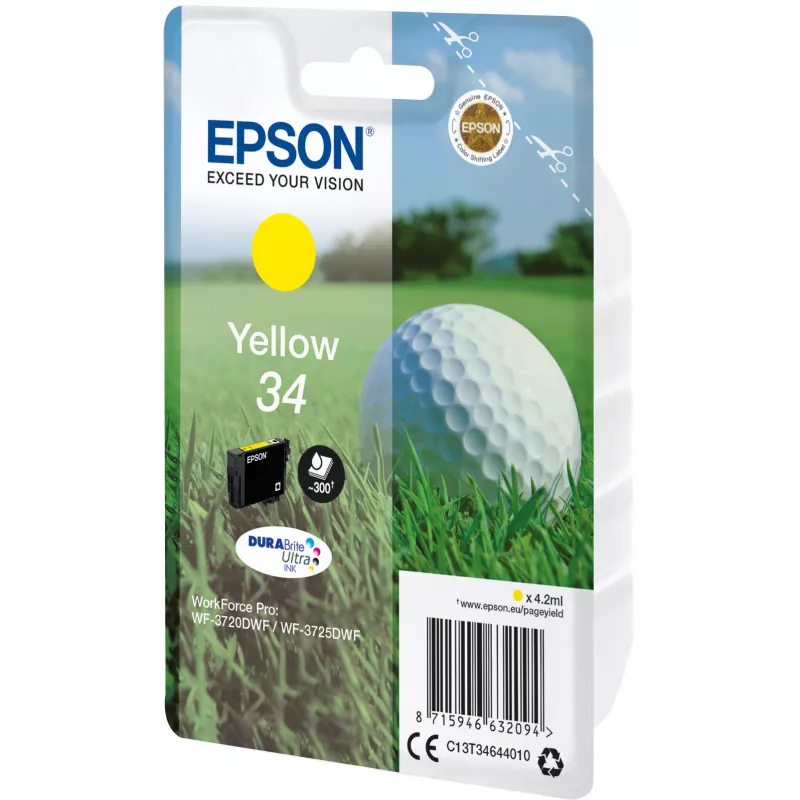 Epson Golfball Ατομική συσκευασία Κίτρινο 34 DURABrite Ultra μελάνι