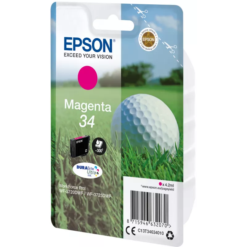 Μελανοδοχείο Epson 34 Ματζέντα 300 σελίδες C13T34634010
