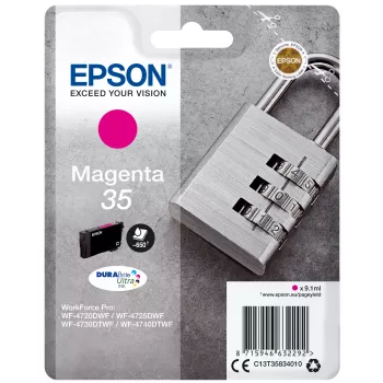 Epson Padlock Συσκευασία Τεμαχίου Magenta 35 DURABrite Ultra Μελάνι