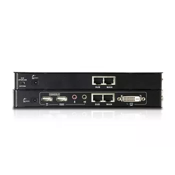 ATEN CE600 επεκτάτης KVM USB DVI με ήχο και RS-232, Single Link, τοπική και απομακρυσμένη μονάδα, έως 60 m μέσω Cat5e