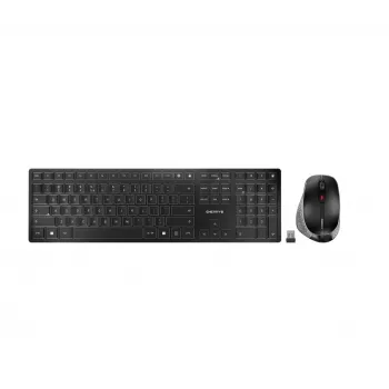 CHERRY DW 9500 SLIM Πληκτρολόγιο Ποντίκι περιλαμβάνονται Universal RF Wireless + Bluetooth QWERTY Ισπανικό Μαύρο, Γκρι