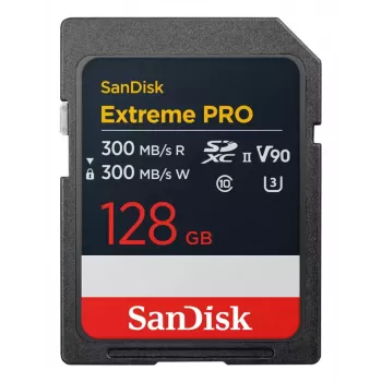 Μνήμη Flash SanDisk Extreme PRO 128 GB SDXC UHS-II Μοντέλο SDSDXDM-128G-GN4IN