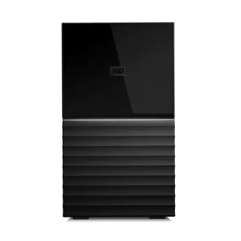 WD My Book Duo WDBFBE0360JBK εξωτερικός αποθηκευτικός χώρος RAID 36 TB (2x 18 TB HDD), USB-C 3.2 Gen 1, RAID 0/1/JBOD, κρυπτογράφηση υλικού AES 256 bit, μαύρο