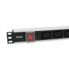Equip 333319 Μονάδα διανομής ισχύος (PDU) 6 έξοδοι AC 1U Μαύρο