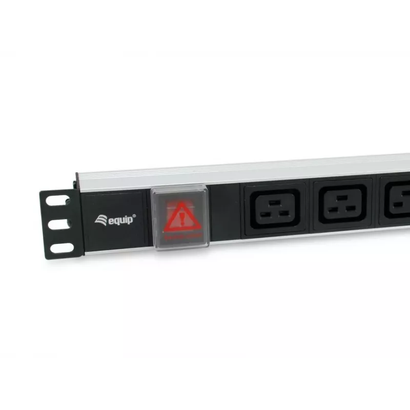 Equip 333319 Μονάδα διανομής ισχύος (PDU) 6 έξοδοι AC 1U Μαύρο
