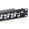 Equip Patchpanel 24 Θέσεων Keystone Cat.6A Θωρακισμένο, Μαύρο