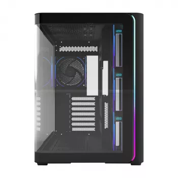 FSP M580-BP Plus κουτί υπολογιστή Midi Tower, ATX/mATX/Mini-ITX, ARGB, ψημένο γυαλί, 4 ανεμιστήρες 120 mm, μαύρο