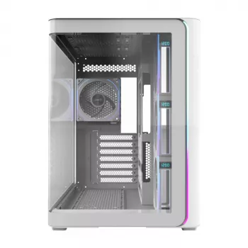 FSP M580-WP Plus κουτί υπολογιστή Midi Tower, ATX, ARGB, ψημένο γυαλί, λευκό