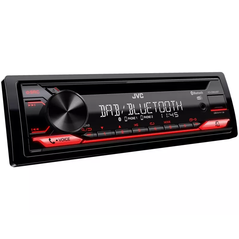 JVC KD-DB622BT Ραδιοφωνικός δέκτης αυτοκινήτου Μαύρο 200 W Bluetooth
