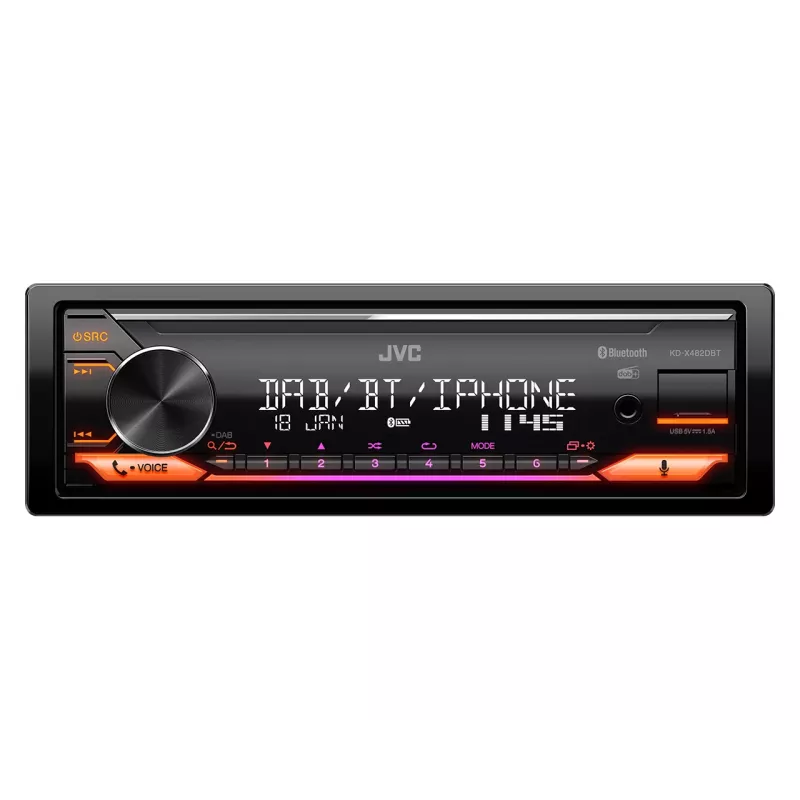 JVC KD-X482DBT Μαύρο 200 W Bluetooth