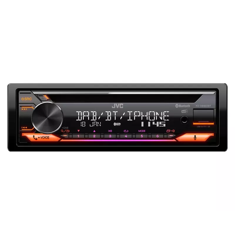 JVC KD-DB922BT Μαύρο 200 W Bluetooth