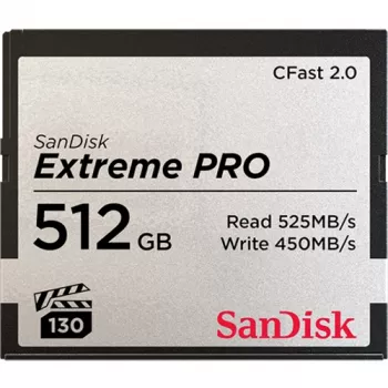WESTERN DIGITAL SanDisk Extreme Pro Cfast 2.0 Κάρτα μνήμης 512GB – 525 MB/s Ταχύτητα ανάγνωσης