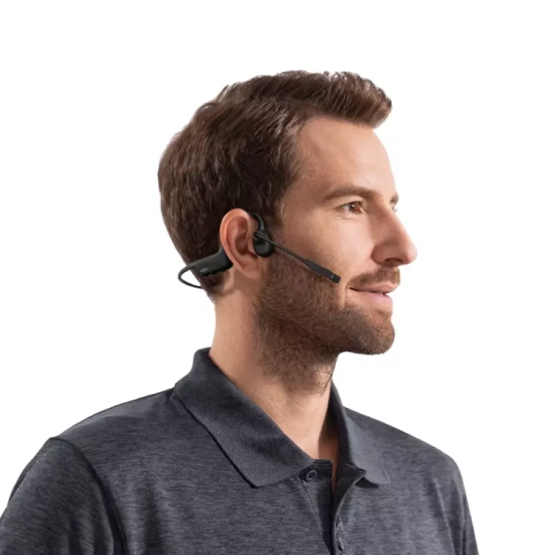 SHOKZ C110-AI-BK-EN Ακουστικά/Headset Ασύρματα Ear-Hook Γραφείο/Callcenter Bluetooth Μαύρο